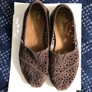 Suede TOMS, Sz 8, GUC